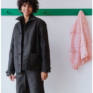 Caron Callahan Dark Charcoal Utility Jacket